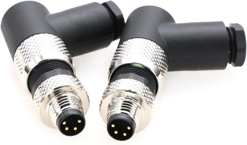 Eonvic M8 Right Angle 4 Pin Male A Code Plug Industrial Circular Sensor Connector Aviation 8mm Waterproof IP67 Connector - Image 2
